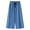 Light Blue, variant on Fartey Plus Size Womens Wide Leg Capri Jeans Fashion Drawstring Elastic Waist Cropped Denim Pants Casual Loose Solid Color Culottes with Pockets,Light Blue,XXXXXL