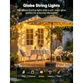 thumbnail image 4 of Globe String Lights, 33 Feet 100 Led Fairy Lights Plug in, 8 Modes with Remote Mini Globe Lights for Indoor Outdoor Bedroom Party Wedding Garden Christmas Tree Decor, Warm White, 4 of 7