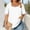 White, variant on Dxzfnsa Womens Plus Size Summer Tops Women's Casual Ruffle Sleeve Solid Color T Shirts Lightweight Trendy Square Neck Tunics Loose Comfy Pleated Tees