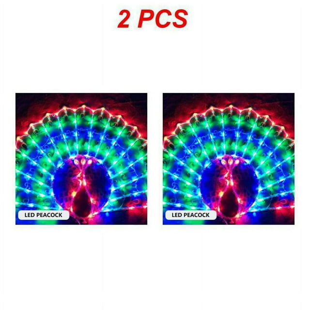1~10PCS LED Decoration Light Peacock Love Five-pointed Star Atmosphere Lamp For Room Christmas Wedding Party Colorful Decorative