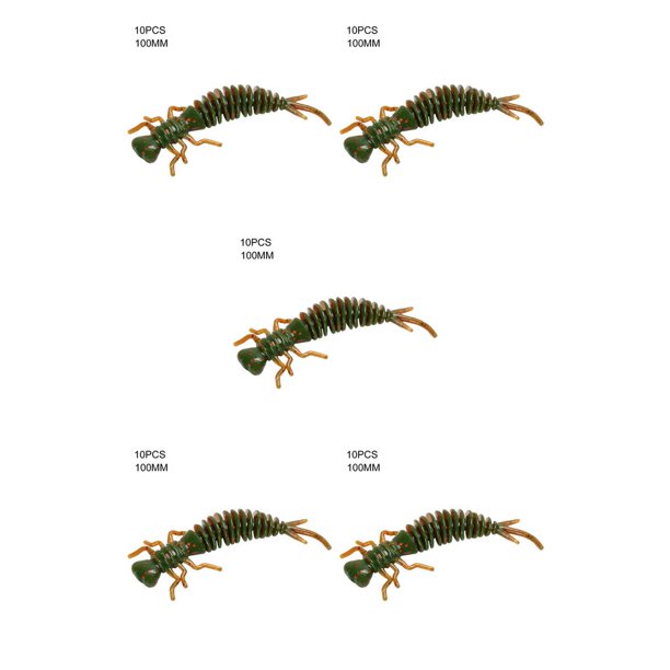 Cebos de Insectos de Simulación Toystoory 10 Piezas 100MM Tipo G