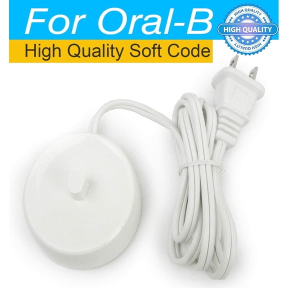 Replacement Charger for Braun Oral B Electric Toothbrush Power Cord Supply Inductive Charging Base Model 3757 3756 Portable 110-220V Travel Charger