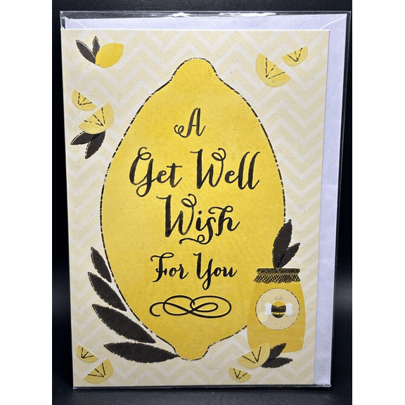 Get-Well Greeting Card w/Envelope