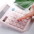thumbnail image 4 of Graflsoa 12-Digit Dual Power Solar Calculator with Large LCD Display, Blue - Portable Financial Tool for Home, Office, and School Use, 4 of 7