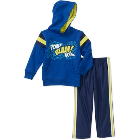 Healthtex Baby Boys' 2 Piece Printed Hoodie and Pant Set