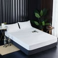 thumbnail image 1 of leyfeng Sábana bajera impermeable Protector de colchón Almohada sólida Funda de cama Sábanas sólidas Twin to California King, 1 of 8