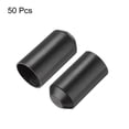 thumbnail image 3 of Uxcell 50Pcs Heat Shrink End Cap 23mm ID x 40mm L 2:1 Ratio Heat Shrink Tube Cap Black, 3 of 5