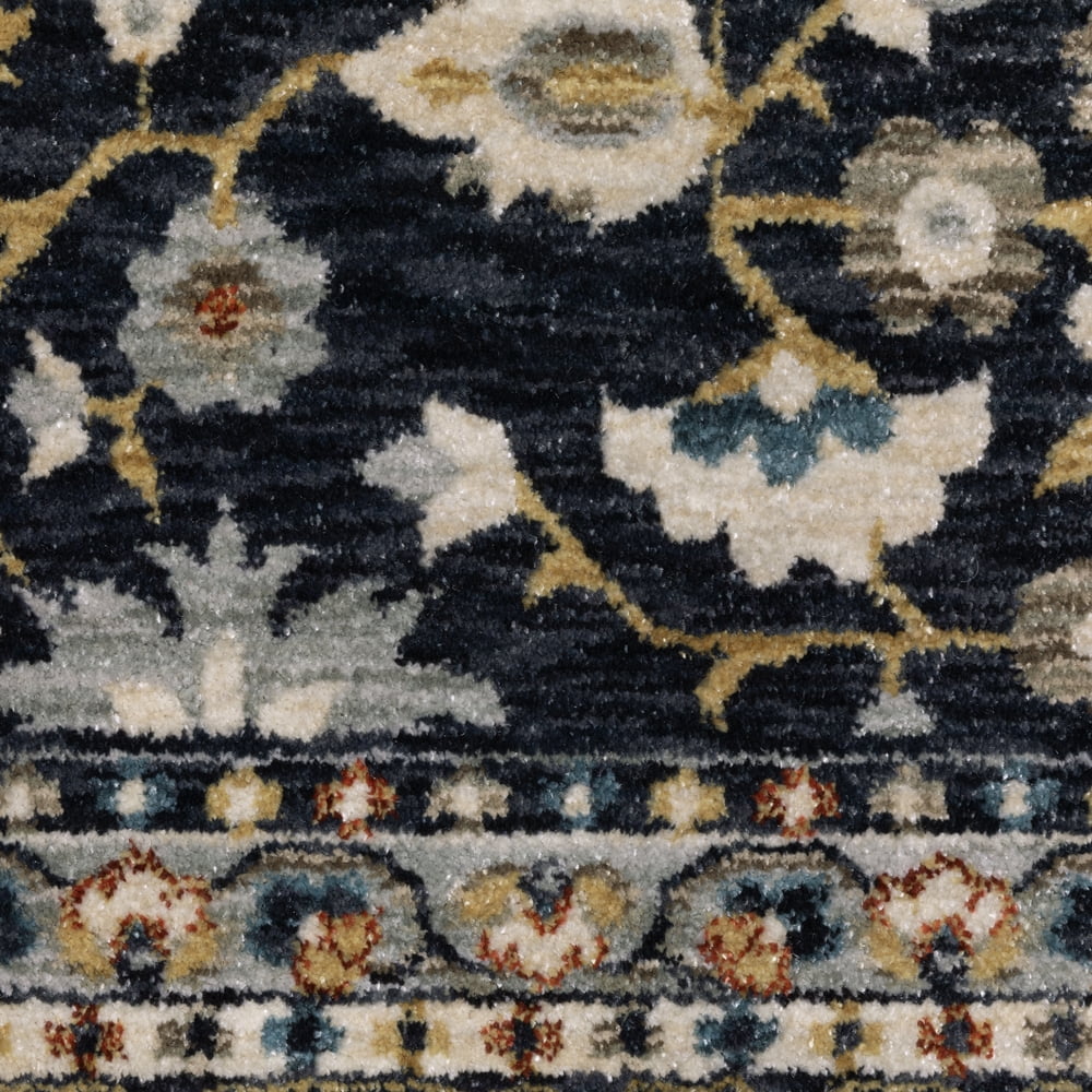 Oriental Weavers Eliana Area Rug - ELI04 - 2'3" x 7'6" - in Blue/ Multi - Vintage Inspired, Stain Resistant, Family and Pet Friendly , Entryway, Hallway Runner Rug