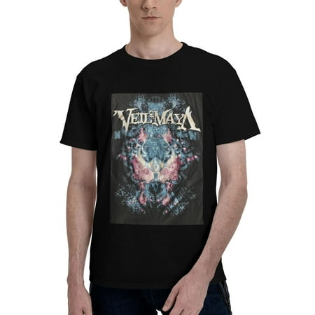 Men s Round Neck Short sleeve T Shirts Fishing T Shirt breathable Veil Of Maya T Shirts personality 3D Printed top Large