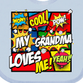 thumbnail image 4 of Inktastic My Grandma Loves Me Boys or Girls Baby Bib, 4 of 4