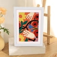 thumbnail image 2 of Xihbxyly Marco de Arte, Expositor de Pinturas Al Óleo de Colores, Solución de Almacenamiento con Tapa Abatible, Materiales Seguros para Niños, Decoración para La Habitación de Un Bebé, Idea de Regalo, 2 of 7