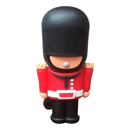 

BESTONZON 1pc Creative Shaped Design U Disk British Soldier U Disk 32GB U Disk for Gift