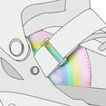 thumbnail image 6 of Rainbow Unicorn Adjustable Roller Skates for Kids with Light up Wheels for Girls and Boys-Small(10C-13C US), 6 of 13