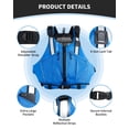 thumbnail image 4 of Owntop Adult Life Jacket Swim Vest,Float Youth Life Vest Buoyancy Aid for Men Women Swimming Surfing Kayaking Boating, Blue, 4 of 8