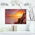 thumbnail image 1 of Bass Harbor Head Lighthouse Panorama - Modern Seascape Canvas Artwork, 1 of 3