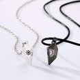 thumbnail image 4 of Collar de pareja de piedras de los deseos, colgante con diseño de nicho de piedra con imán de moda Simple, sol, luna, amor, Día de San Valentín, 4 of 6