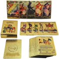 thumbnail image 1 of Juego de cartas de anime, cartas doradas, cartas de dibujos animados, cartas coleccionables para niños, cartas de juegos de mesa, cartas coleccionables, regalos para niños, 1 of 9