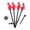 B, variant on Aurellen Solar Christmas Lights Red Bird — Cardinal garden stake for holiday yard and patio display, waterproof outdoor seasonal decoration