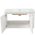 thumbnail image 3 of Modern 36" Bathroom Vanity - Ceramic Sink, White, And Reliable White Finish, Easy Installation, Spacious Interior, 3 of 7