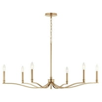 52696CPZ Kichler Lighting Malene - 6 Light Chandelier-22.25 Inches Tall and 42 Inches Wide-Champagne Bronze Finish