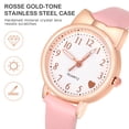 thumbnail image 2 of ColoMX Relojes decorativos relojes noctiluciente reloj de cuero correa de cuero niños reloj de cuarzo reloj de pulsera decoración, 2 of 7