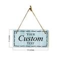 thumbnail image 6 of Signs ByLITA Customizable 5 x 10” Wreath Border Hanging Wall or Door Sign | Rustic Twine | Stylish Personalized Greeting Sign | Home or Business Personalized Signage, 6 of 6