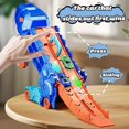 thumbnail image 2 of Dinosaur Transport with Metal Cars, City Dinosaur Ultimate Hauler Track Toy, 2 of 5