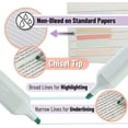 thumbnail image 3 of - Highlighters Pastel Assorted Colors for Books, 6 Pack, Morandi Colors, Chisel Tip, Back to School Supplies, 3 of 6