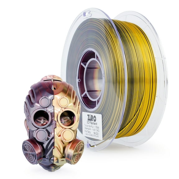Ziro 3D Tri-color Silk PLA 1.75mm  1kg, Steampunk