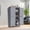 Mystic Gray, variant on LEDREM Bathroom Storage Floor Cabinet Organizer with 4 Doors & Adjustable Shelves, 43" Wooden Pantry Cabinet Freestanding for Kitchen Living Room Small Spaces,Green