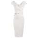 thumbnail image 5 of Vestido MUXXN, precioso escote midi en forma de corazón, color blanco roto, L, 5 of 7