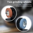 thumbnail image 4 of yeacher Moulin Électrique à Double Roue 250W avec Contrôle à 7 Vitesses, Patins Anti-Vibration et Deux Roues pour Métal, Rouille et Meule - Norme Américaine, 4 of 6