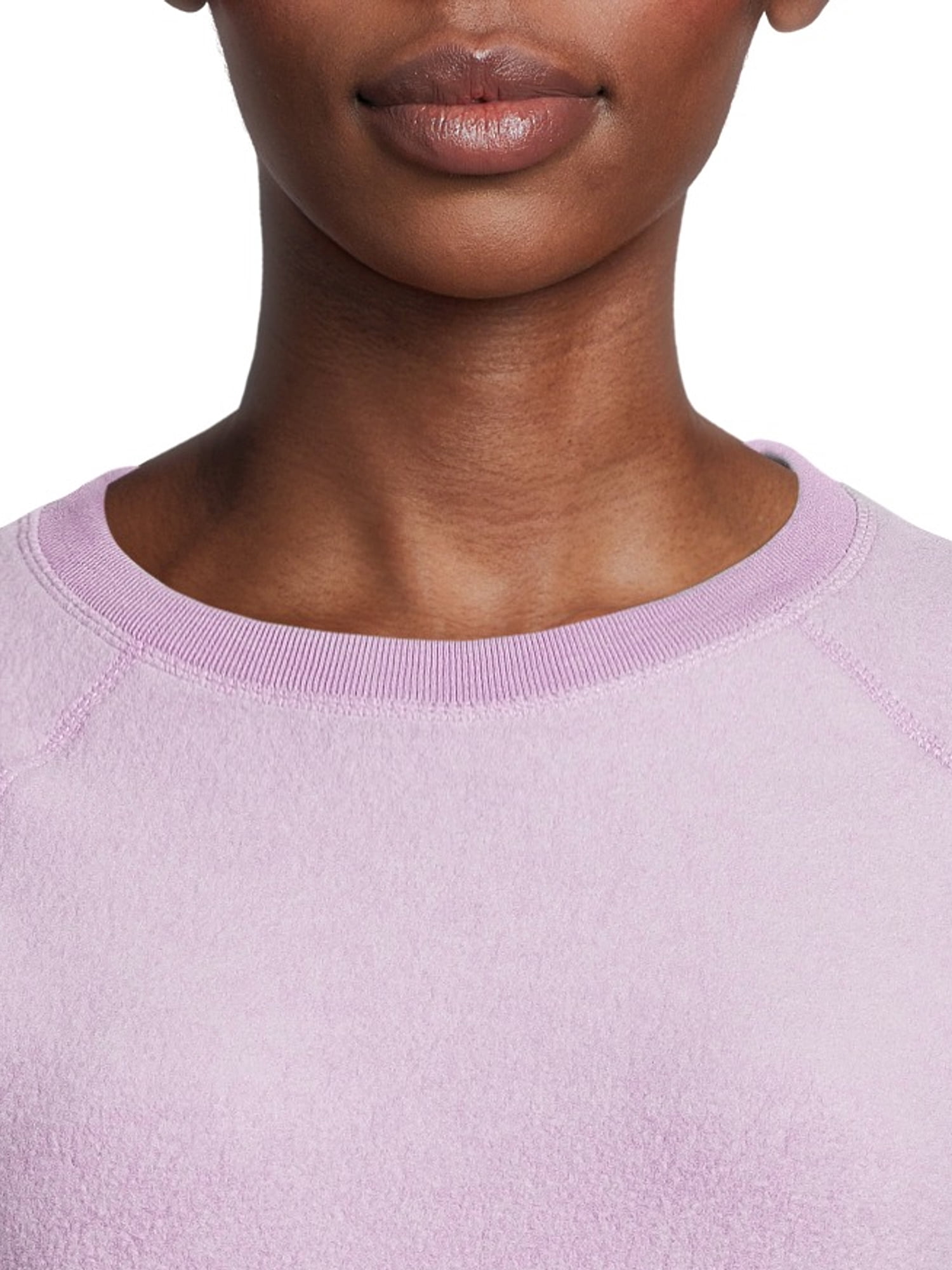Avia Women's Fleece Pullover Top with Long Sleeves