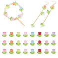 thumbnail image 2 of 20pcs Cristal Colorido Encanto Tulipán Flor Cuentas De Vidrio Sueltas DIY Pulsera Collar Fabricación De Joyas Gao Jiahui unisex, 2 of 2