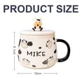 thumbnail image 2 of Linda taza de café de vaca con hermosa tapa, regalo de taza de cerámica de 450 ml, amantes de las vacas, 2 of 6
