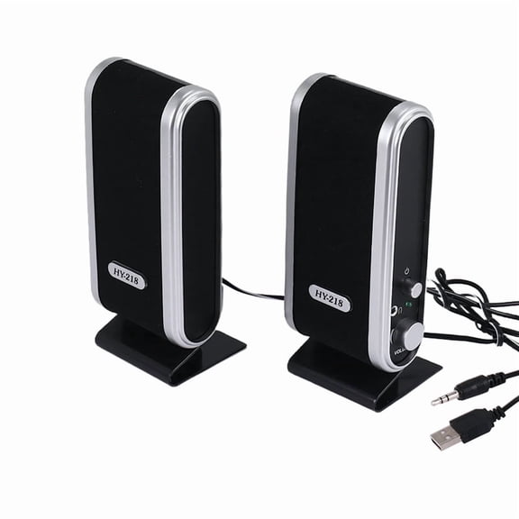 NEW 120W USB Power Desktop Computer Notebook Audio Speaker 3.5mm Earphone Jack,1 x 120W USB Power Computer Speakers,Black