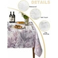 thumbnail image 2 of Pink Palm Tree Table Cloth, Forest Tropical Plants Flower Leaf Waterproof Tablecloth for Rectangle Tables, Reusable Washable Fabric Table Cover for Restaurant Kitchen Dining Tables 60"x120", 2 of 6