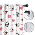 thumbnail image 4 of Blackout Kids Curtains,White Cow Heart Egg Pattern Childrens Insulated Curtains Set Of 2,Bedroom Essentials,Toddler Room Decor 42x84in(106x213cm), 4 of 5