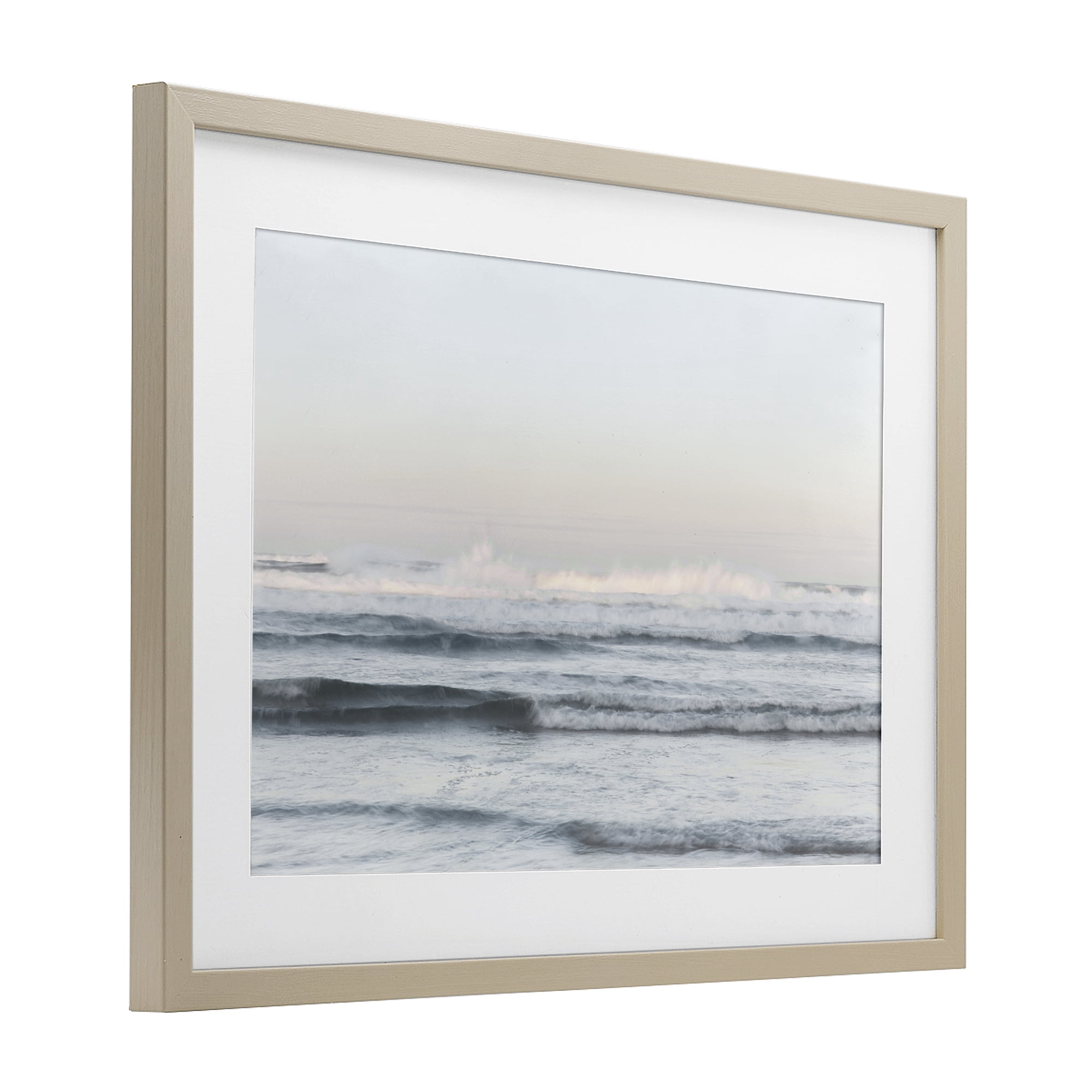 Stupell Industries Serene Ocean Waves Calmness Birch Framed Print Under Glass, design by Melissa McClain