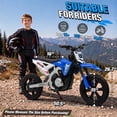 thumbnail image 3 of Joyracer 24V Electric Dirt Bike for Kids, 250W Powered Motorcycle,Ride on Toys with 3 Speed Modes, Twist Grip Throttle, Rear Disc Brakes, 15" Pneumatic Tire, Blue, 3 of 6