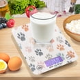 thumbnail image 7 of High Precision Digital Kitchen Scale Tempered Glass Food Scale Multifunction Scale Small Kitchen Appliances Watercolor Dog Paw Prints, 7 of 7