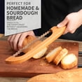 thumbnail image 6 of NULAS Bread Knife for Homemade Bread, 16" Sourdough Bread Slicer, Bow Saw Cutter with Double-sided Blades for Easy Cutting, Orange, 6 of 7