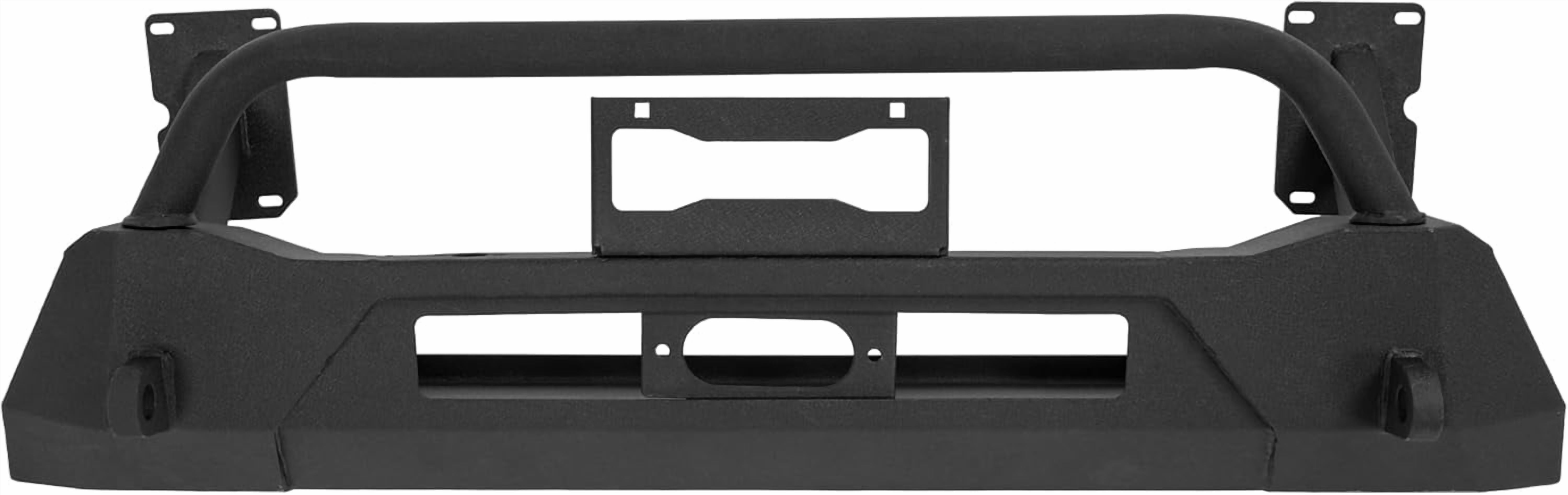 KOJEM Front Bumper Assembly Compatible with 2018-2024 Subaru Crosstrek Winch Bumper Push Bar Powder Coated Steel Grille Guard