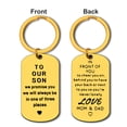 thumbnail image 2 of To Our Son Keychain Gifts Son Gifts from Mom Dad Inspirational Keychain Gifts Birthday Christmas Graduation Gift for Son Stepson Family Jewelry Back to School Gift for Kids Teens Encouragement Gifts, 2 of 5