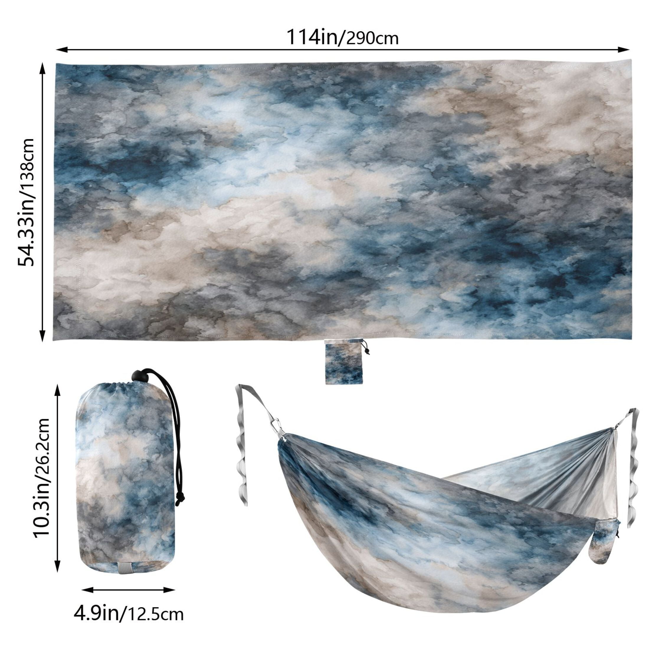 Hammock Camping Hammock Nylon Portable Hammock Travel Camping Hammock Watercolor Tie-dyel