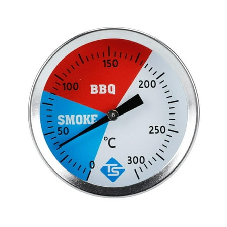 

MEGAWHEELS Barbecue Charcoal Grill Temperature Gauge Pit Stainless Steel Temp Gauge BBQ Meat Thermometer