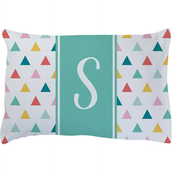 Trendy Initial Personalized Plush Fleece Pillowcase For Girls