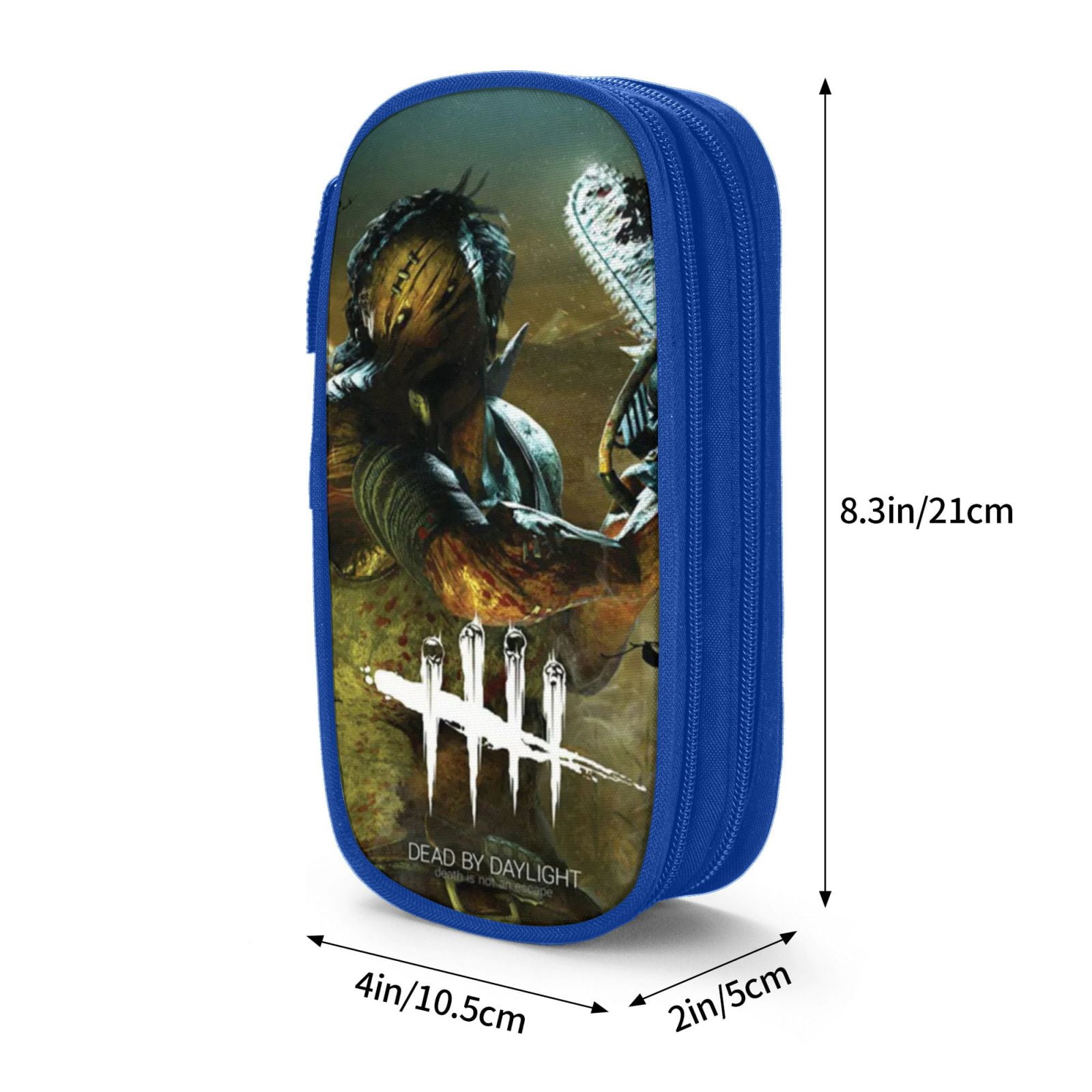 Dead By Daylight Dbd Pencil Case Large Capacity Pencil Pouch Pen Bag Office Stationery Organizer Travel Makeup Bag Blue