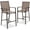Brown/Brown, variant on Best Choice Products Outdoor Barstools Set of 2, Bar Height Patio Chairs w/ All-Weather Mesh - Black/Black