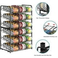 thumbnail image 4 of 2 pack Can Organizer for Pantry Stackable, Stacking Can Storage Dispensers Small Space Holds up to 36 Cans for Pantry, Kitchen, Cabinet Black, 4 of 7